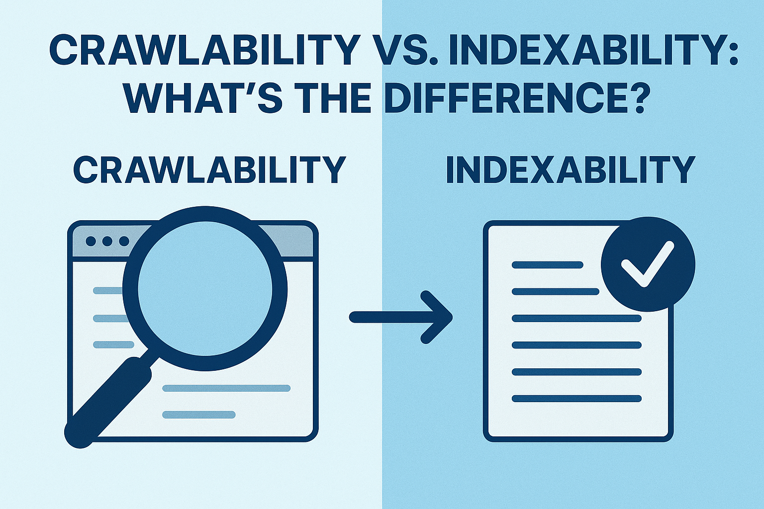 Crawlability vs. Indexability: What’s the Difference?